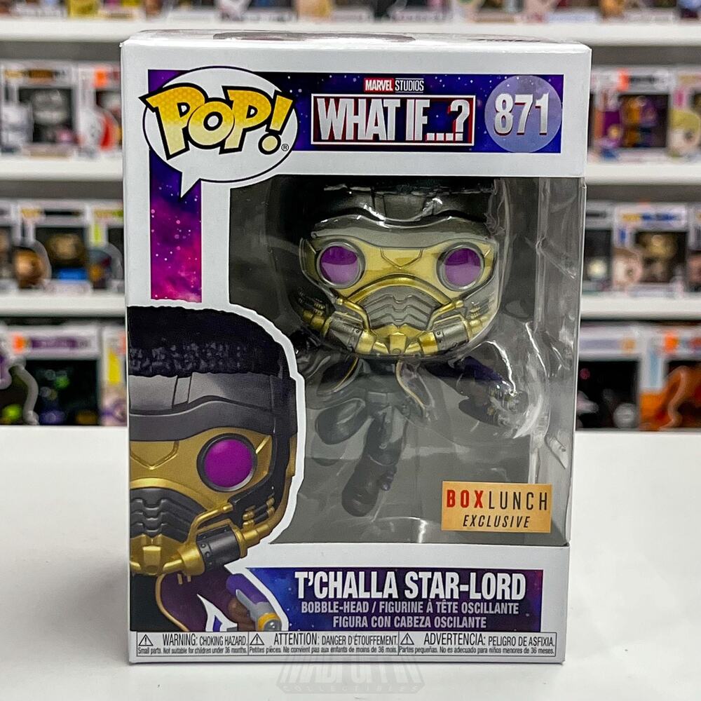 Funko Pop Marvel What If T'Challa Star-Lord #871 BoxLunch Exclusive Bobble-Head